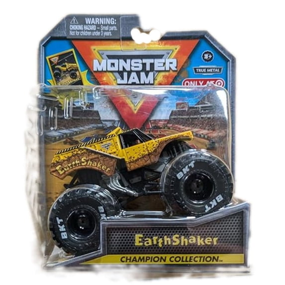 Monster Jam Stadium Series Championship Collection Monster Truck - 1:64 Scale, Comes with Collectible Trading Card (Earth Shaker)