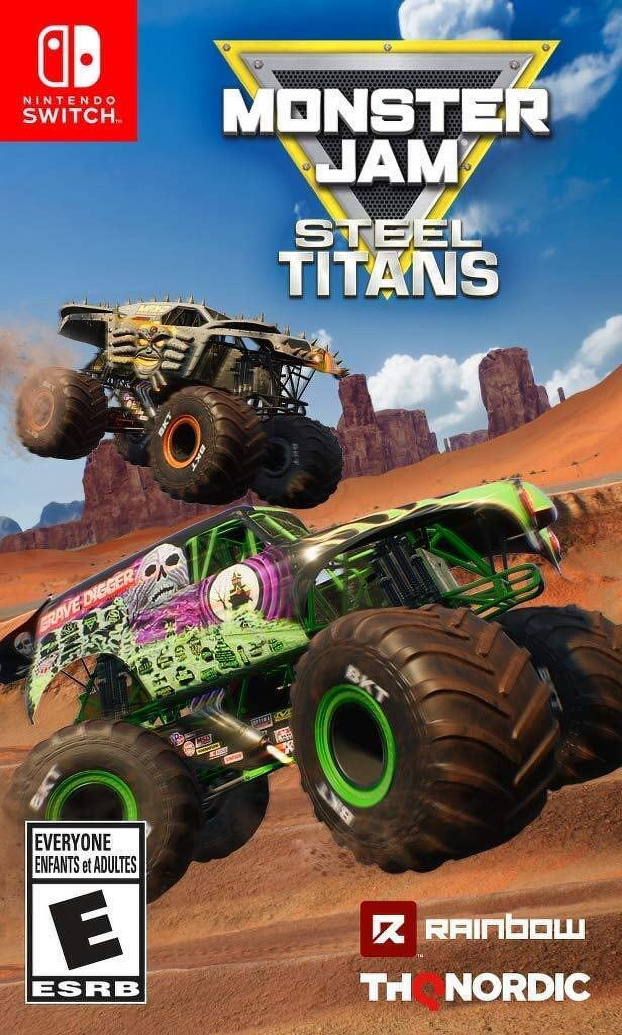 Monster Jam Steel Titans Trucks Game Video Race - Nintendo Switch
