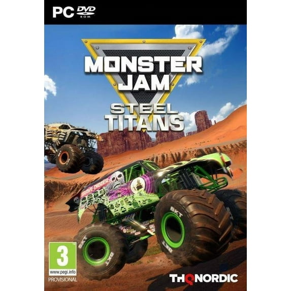 Monster Jam Steel Titans (PC Game) Drive 25 of the most popular Monster Trucks