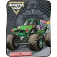 thumbnail image 1 of Monster Jam Super Soft Fleece Throw 46"x60" Blanket, 1 of 5