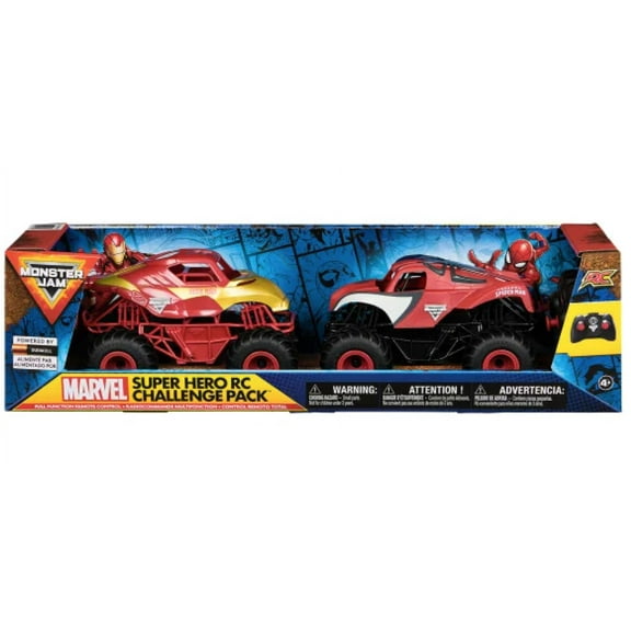 Monster Jam Superhero 1:24 Scale RC, 2 Pack