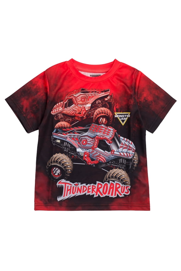 ThunderROARus Monster Truck T-Shirt Tie Dye Toddler to Big Kid