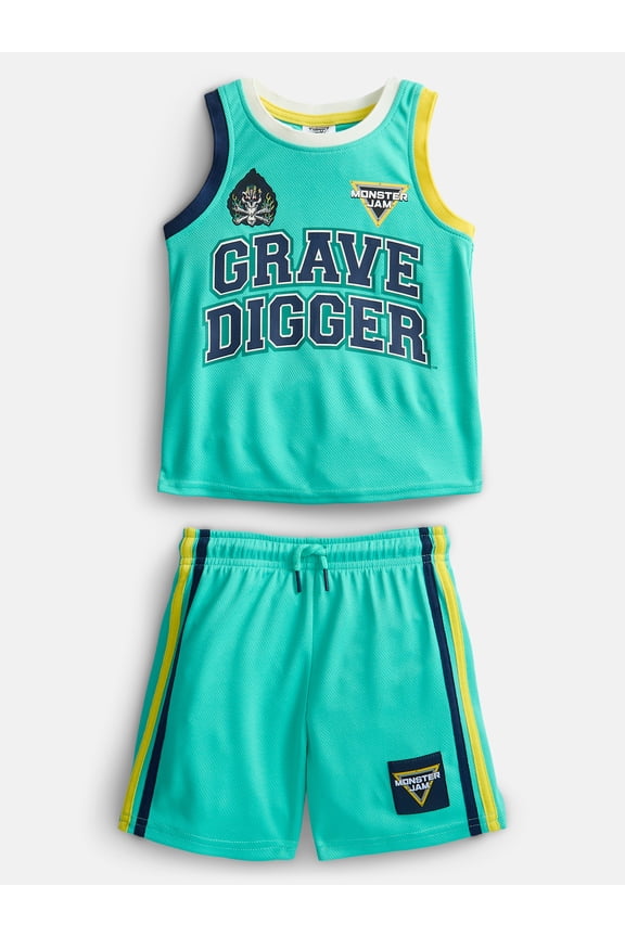 Toddler Boys Athletic Graphic Tank Top and Matching Shorts Set, 2-Piece, Sizes 12M-5T