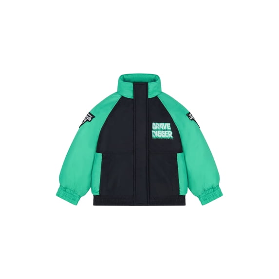 Monster Jam Toddler Boy Varsity Jacket, Sizes 2T-5T