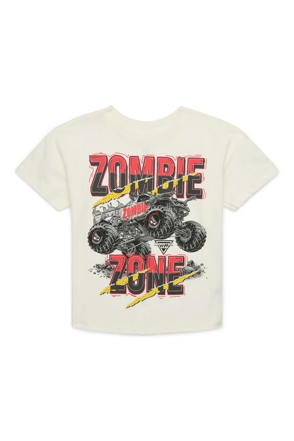 Toddler Boys Zombie Zone Graphic T-Shirt with Short-Sleeves, Sizes 12M-5T