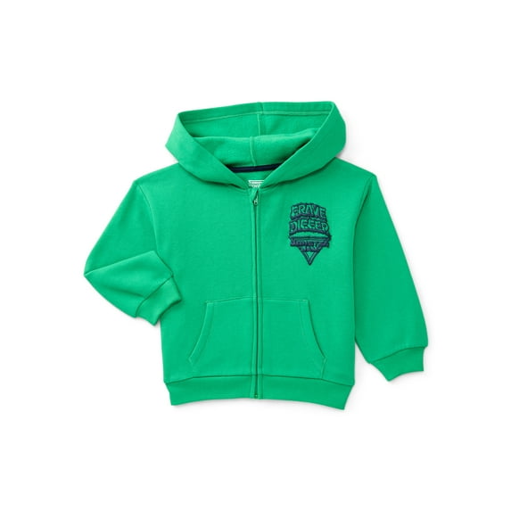 Monster Jam Toddler Boys Full Zip Graphic Hoodie, Sizes 12M-5T