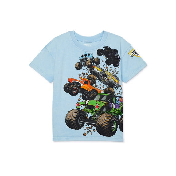 Monster Jam Toddler Graphic Crewneck Tee with Short Sleeves, Sizes 12M-5T