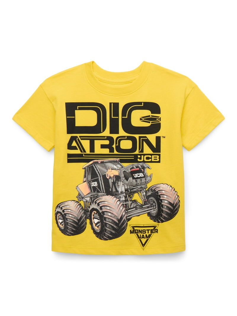 Monster Jam Toddlers' Digatron Graphic Tee, 100% Cotton, Sizes 12M