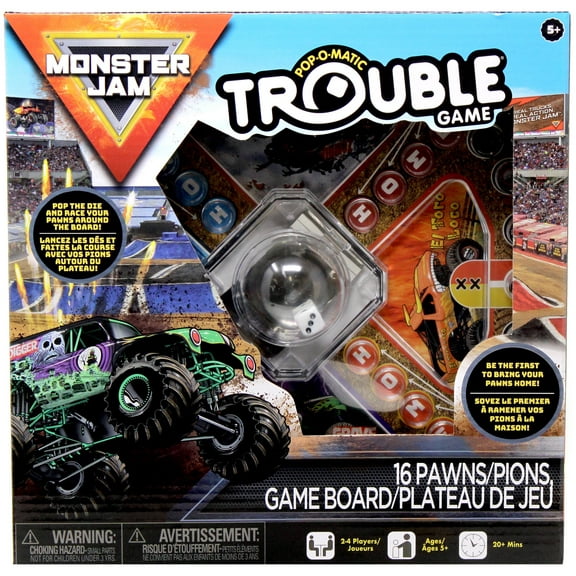 Monster Jam Trouble Board Game