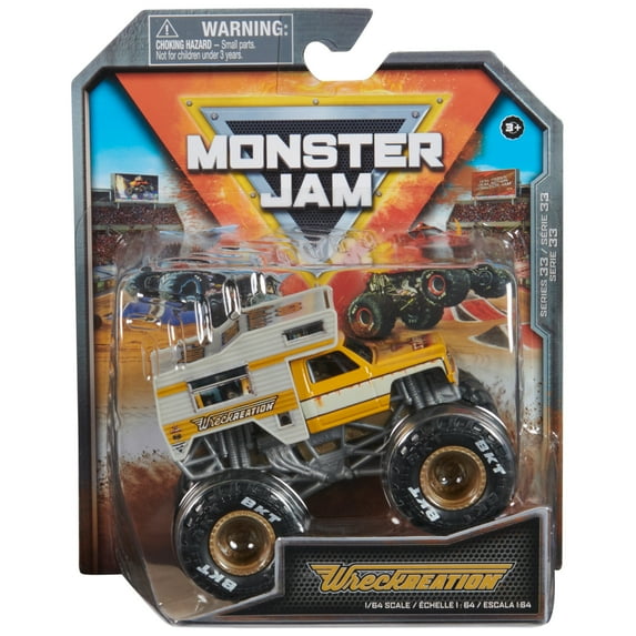 Monster Jam Wreckreation - 1:64 Scale Monster Trucks, Girl and Boy Toys