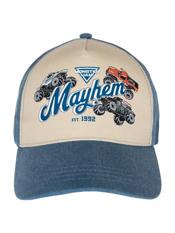 Youth Boys' Adjustable Strapback Baseball Cap Blue Cream