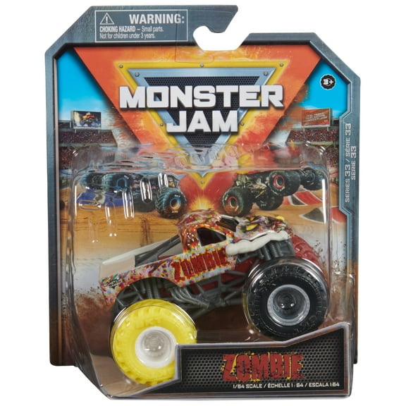 Monster Jam Zombie - 1:64 Scale Monster Trucks, Girl and Boy Toys