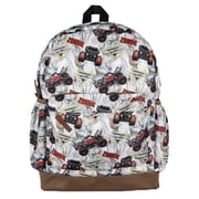 Monster Jam Zombie Backpack All Over Design 16 Book Bag School Tech Sleeve