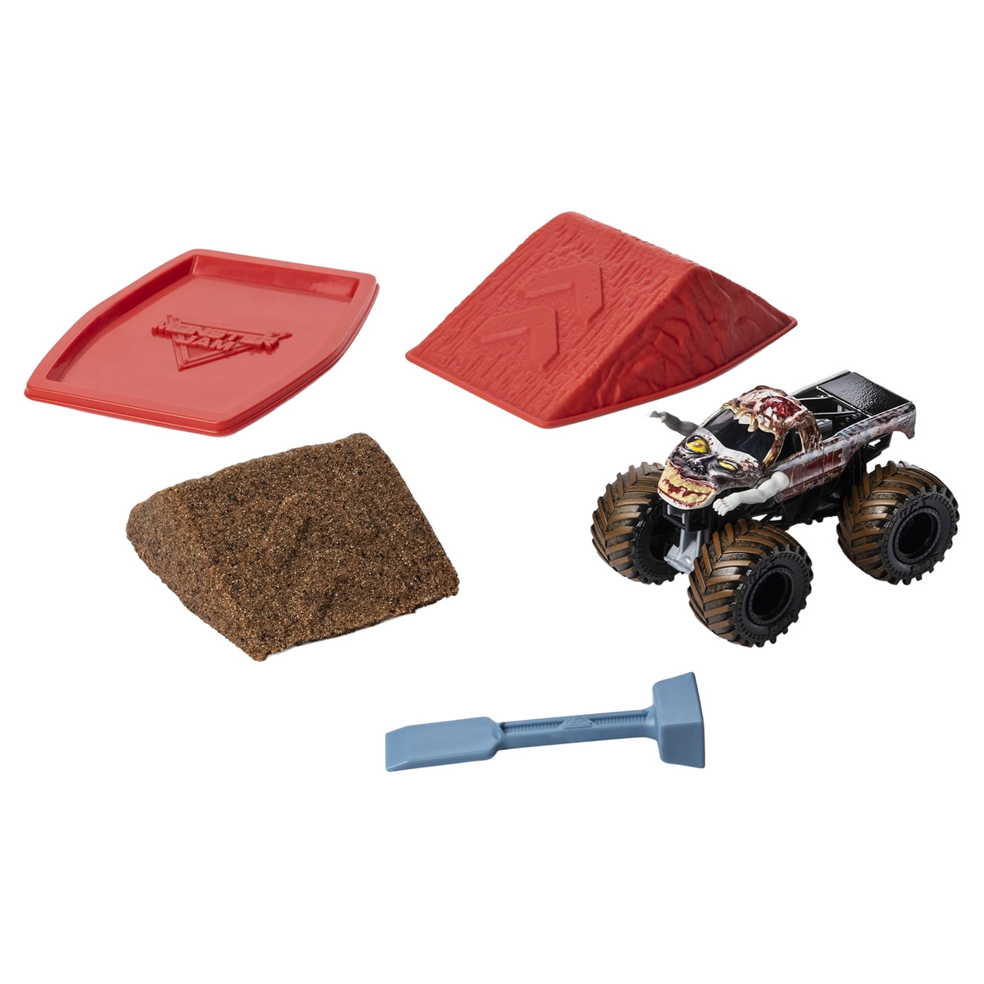 Monster Jam, Zombie Monster Dirt Starter Set, Featuring 8oz of Monster Dirt and Official 1:64 Scale Die-Cast Monster Jam Truck