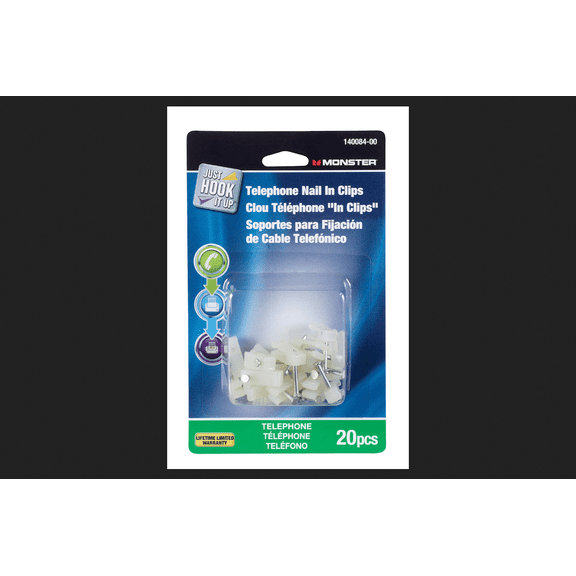 Clips Nail-In Phone 20pk