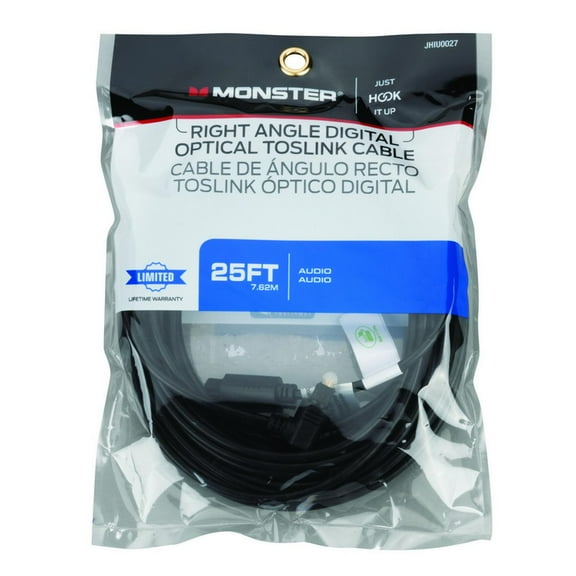 Monster Just Hook It Up 25 ft. L Digital Optical Toslink Cable Digital Optical