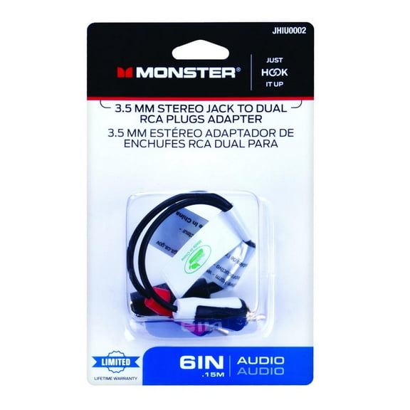 Monster Just Hook It Up Audio Visual Adapter 1 pk