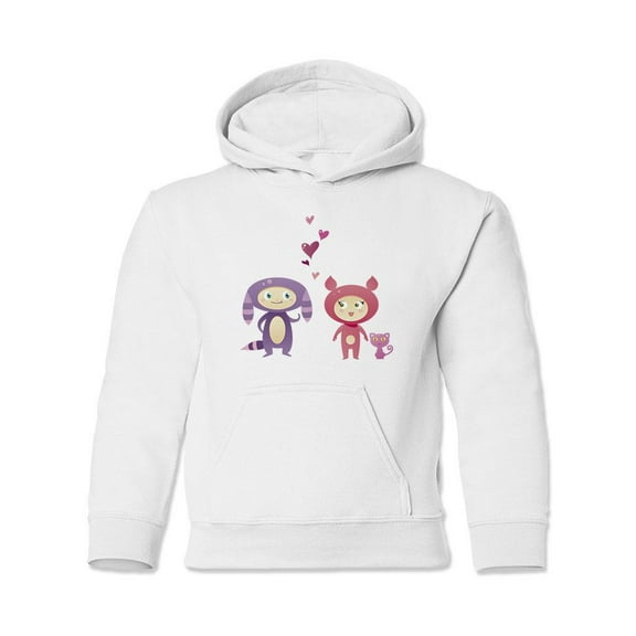 Monster Kids In Love Hoodie Juniors -Image by Shutterstock,  Medium