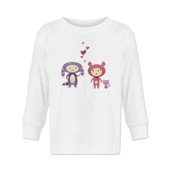 Monster Kids In Love Long Sleeve Toddler -Image by Shutterstock,  2 Toddler