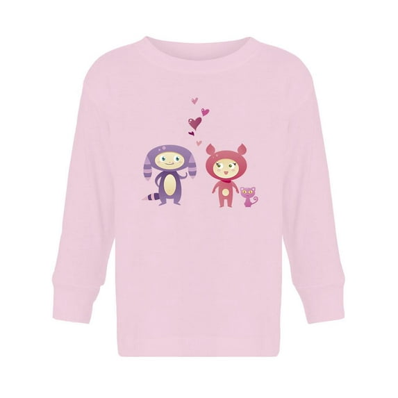 Monster Kids In Love Long Sleeve Toddler -Image by Shutterstock, 3 Toddler