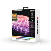 Monster LED 16.4ft Outdoor Indoor LED Light Strip with Remote, Multi-Color, Indoor, Corded Electric