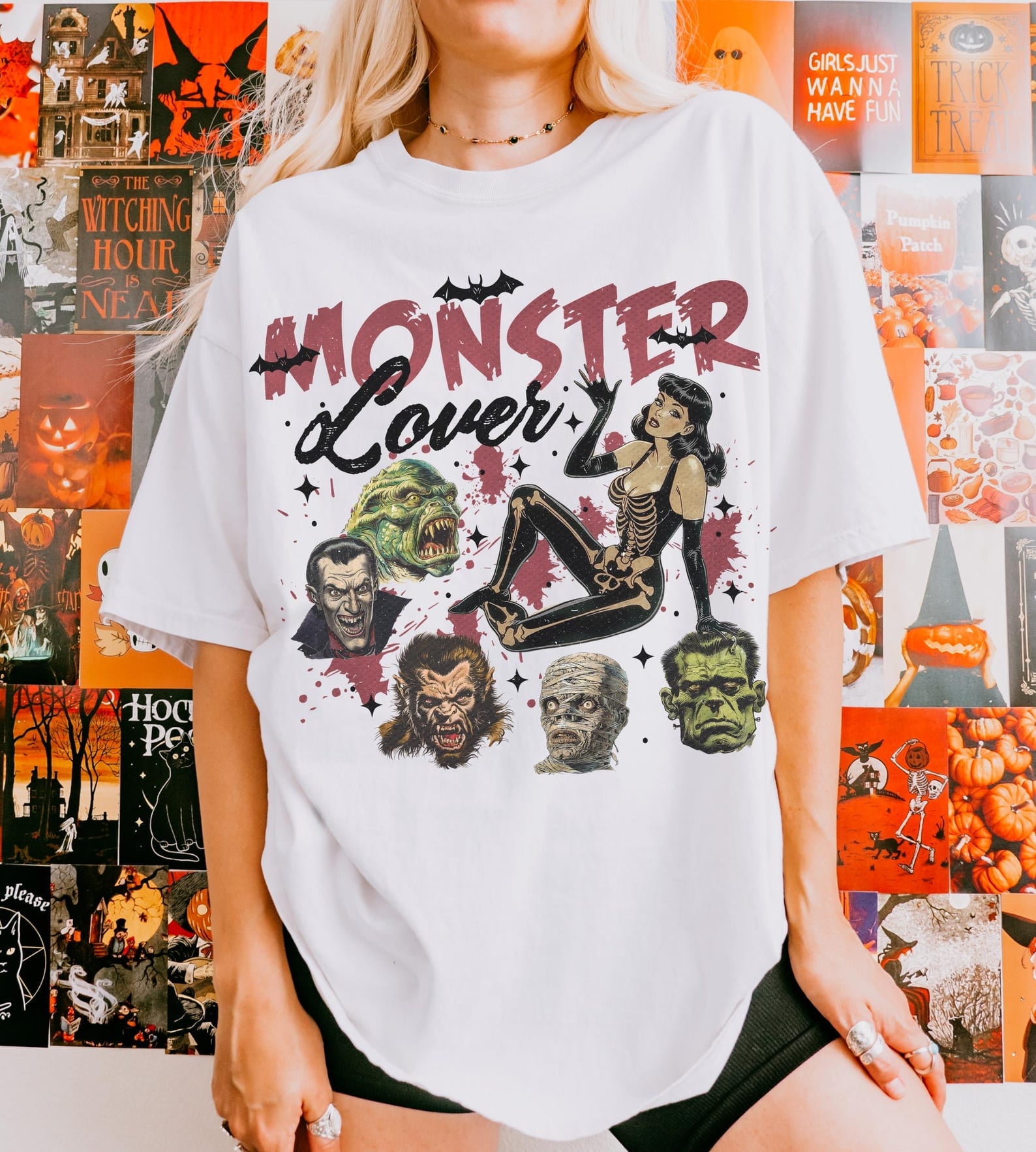 Monster Lover Halloween Shirt, Horror Lover Gift, Classic Movie