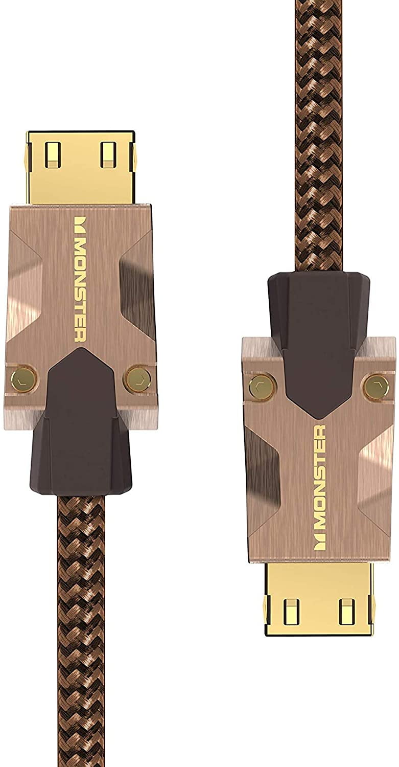 Monster M-Series 2000 Certified Premium HDMI 2.0 4K 60Hz, 25 Gbps, Zinc Alloy Connector, Vgrip, Braided Jacket