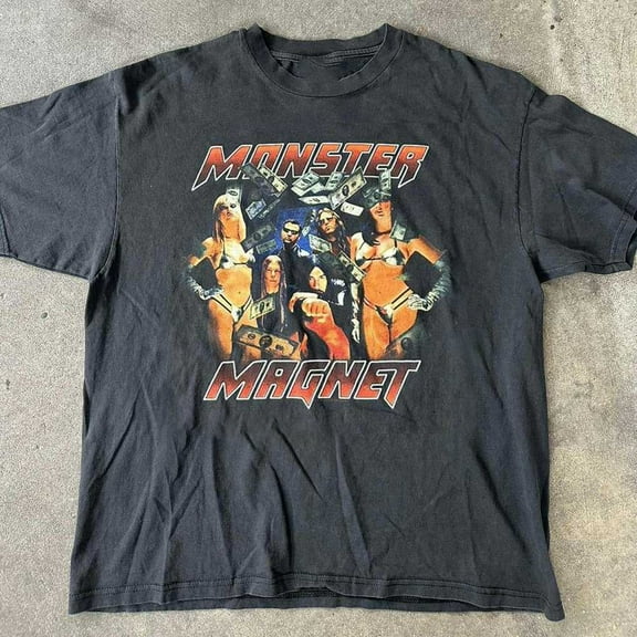 Monster Magnet Black Tour Shirt Vtg Men Cotton All Size Tee