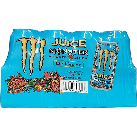Monster Mango Loco Energy Juice Cans, 192 Fluid Ounce