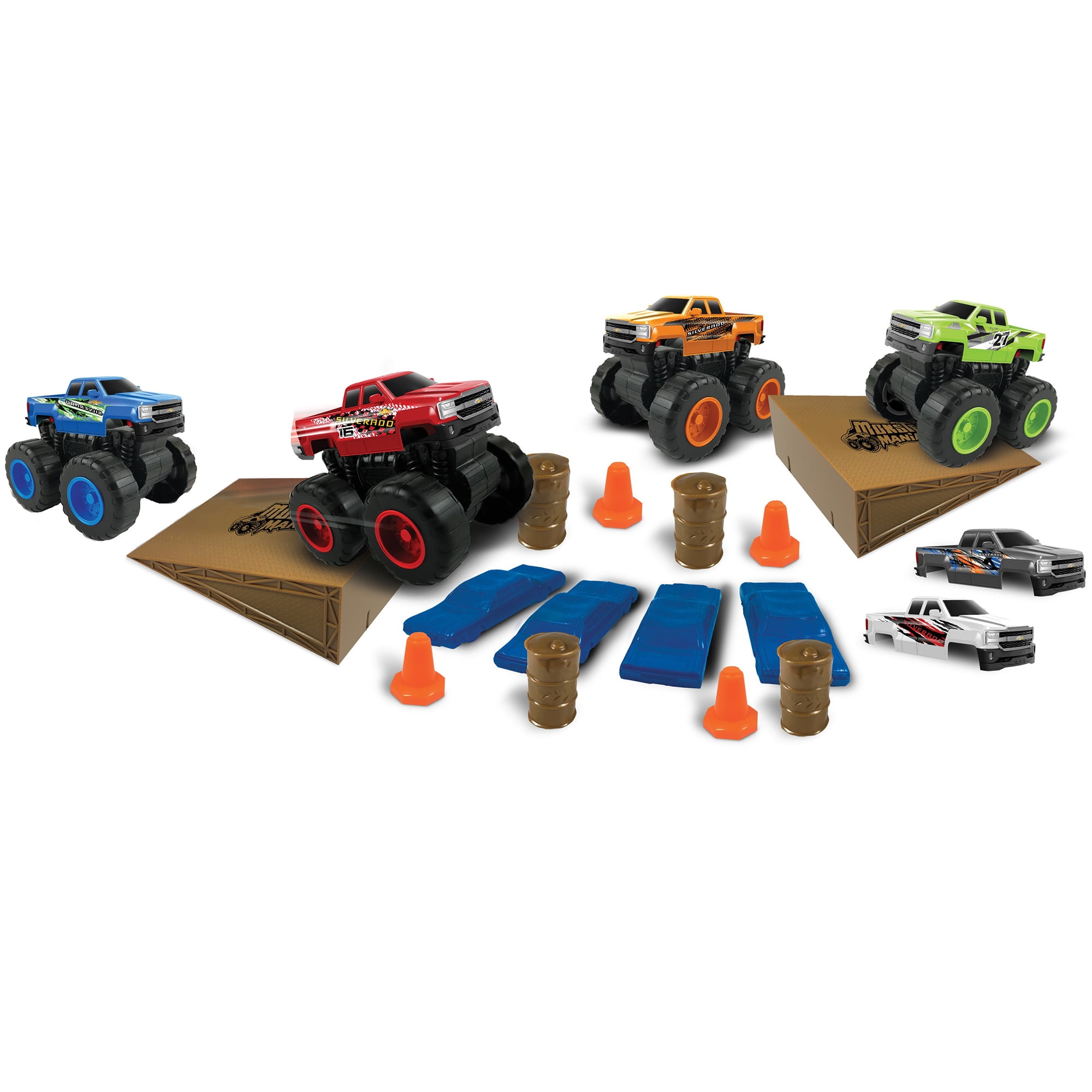 Monster Maniacs Chevy Switch 'Ems 24-Piece Toddler Truck Toy Set