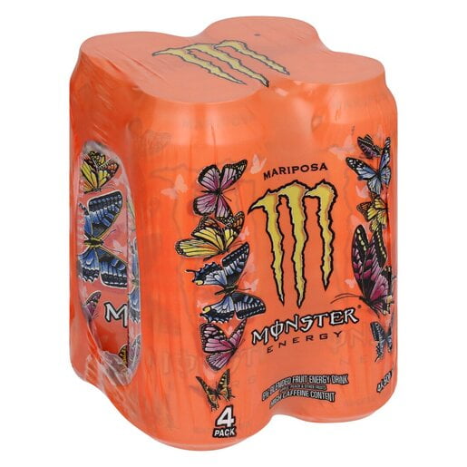 Monster Mariposa Energy Drink 500 ml (Pack of 4)