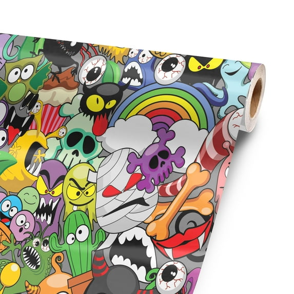 Monster Mash 96” x 52” Vinyl Wrap Sheet for large or custom items | 3M wrap DIY to custom skin gear of all types and sizes, including vehicles, boats, appliances, furniture, atv’s, golf