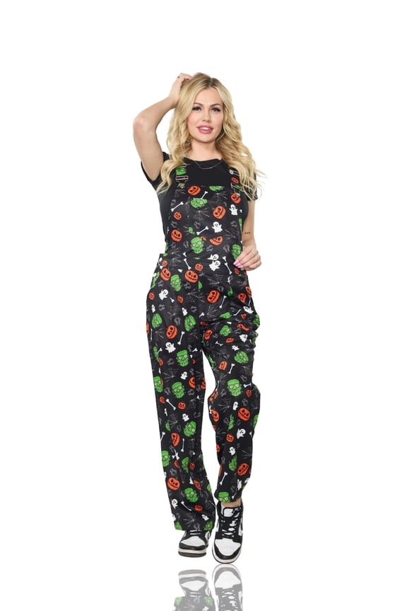 Monster Mash Up Overalls Womans