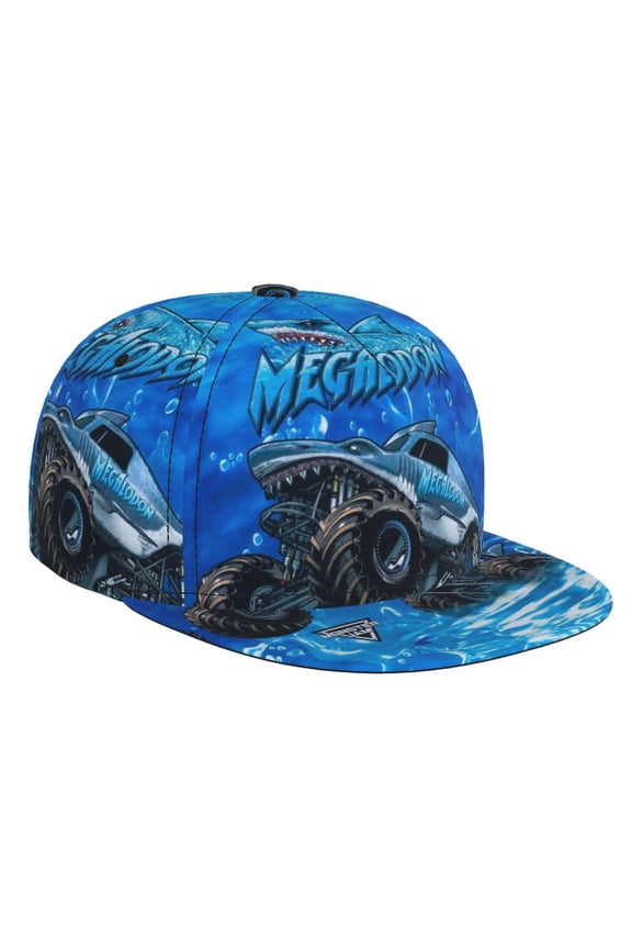 Monster Megalodon Trucks Brim Bill Baseball Cap Adjustable Snapback Hat Hip Hop Dad Caps Men Women
