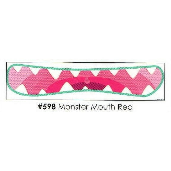 Monster Mouth Red 3 Strips Edible Frosting Photo Cake Border Decoration