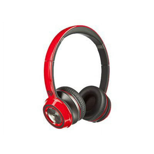 Monster NCredible NTune - Headphones - on-ear - wired - cherry red