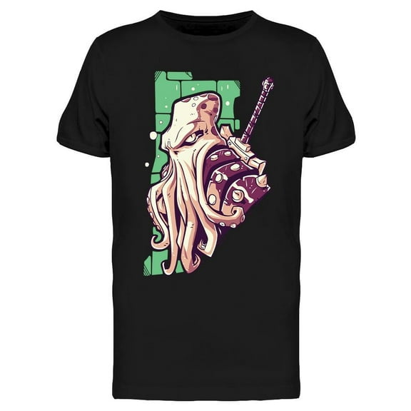 Monster Octopus  Design T-Shirt Men -Image by Shutterstock, Male XX-Large