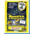 thumbnail image 1 of Monster Of Piedras Blancas Double Feature Movie Poster 12x16 Print on Metal Sign 12in x 16in Square Adults Best Posters, 1 of 3
