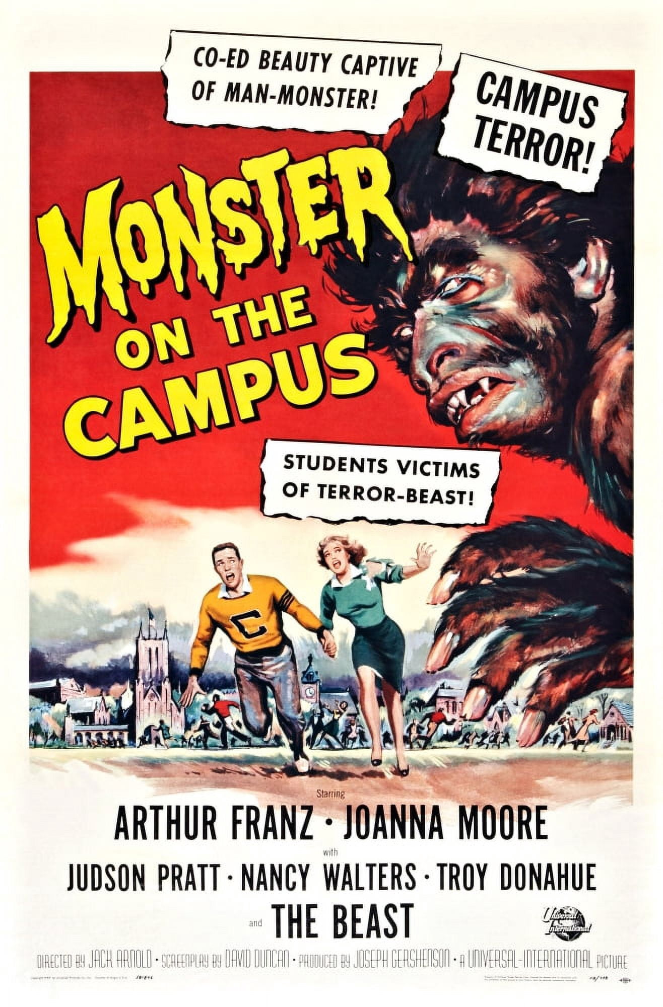 Monster On The Campus Canvas Art - (24 x 36)