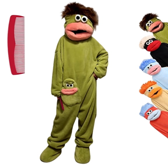 Monster Onesie Silly Monster Onesie Green Plush Monster Onesie Pajamas Plush Onesie Pajamas Cozy Home Loungewear