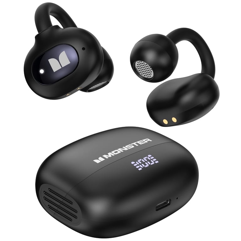 Monster Open Ear Earbuds, Bluetooth 6.0 Earphones Stereo Sound