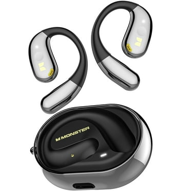 Monster Open Ear headphones, Wireless Bluetooth Rotary Earphone, with Lanyard, Upgraded Bluetooth 5.4, Touch Control, 24h Long Battery Life, IPX5 Waterproof,Long-Lasting Wear Without Fatigue