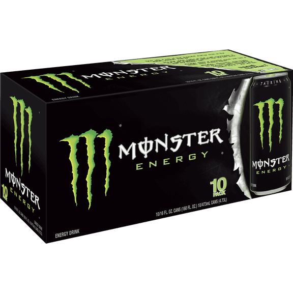 Monster Original Energy Drink, 16 Fl. Oz., 10 Count