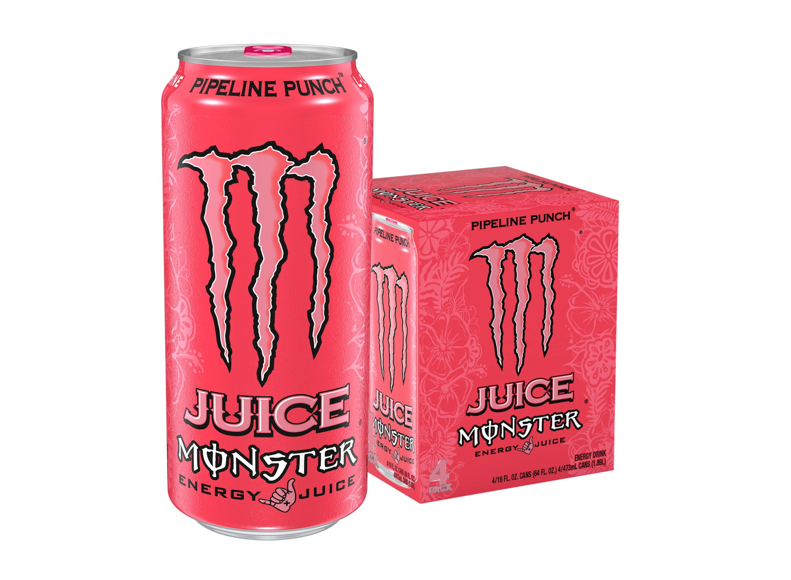 Monster Pipeline Punch, 16 Fl Oz, 4 Pack