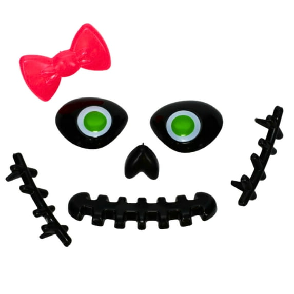 Monster Plastic Pumpkin Decoration for Trick or Treat Kits Unique Halloween Party Festive Artistic Endeavors Crafting Designs for Real Foam Pumpkin Wreath DIY Art Material Supplies Pack of 1