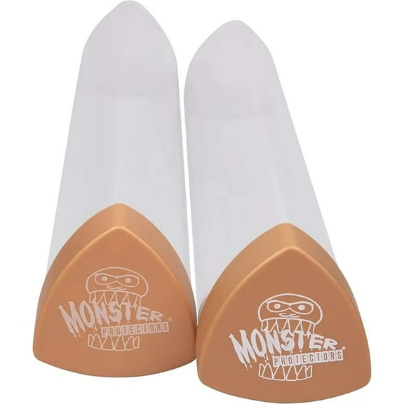 Monster Playmat Tube - Monster Protectors Prism-Shaped Play Mat Tube (Gold) - Won't Roll, Easy in and Out Design (2 Pack)