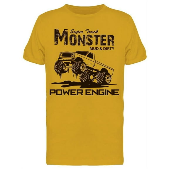 Monster Power Engine T-Shirt Men -Image by Shutterstock, Male Large