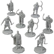 Monster Protectors Fantasy Bandit Miniatures Unpainted Action Figures, 8 Piece