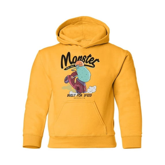 Monster Racing Hoodie Juniors -Image by Shutterstock, Small