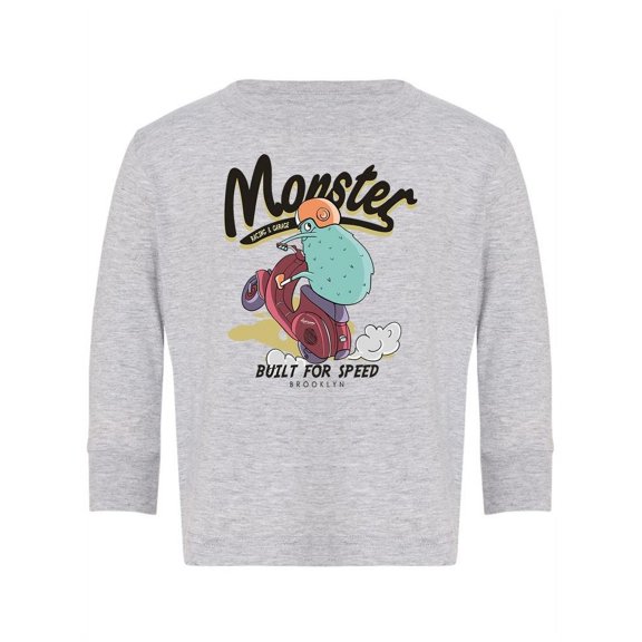 Monster Racing Long Sleeve Toddler -Image by Shutterstock,  4 Toddler